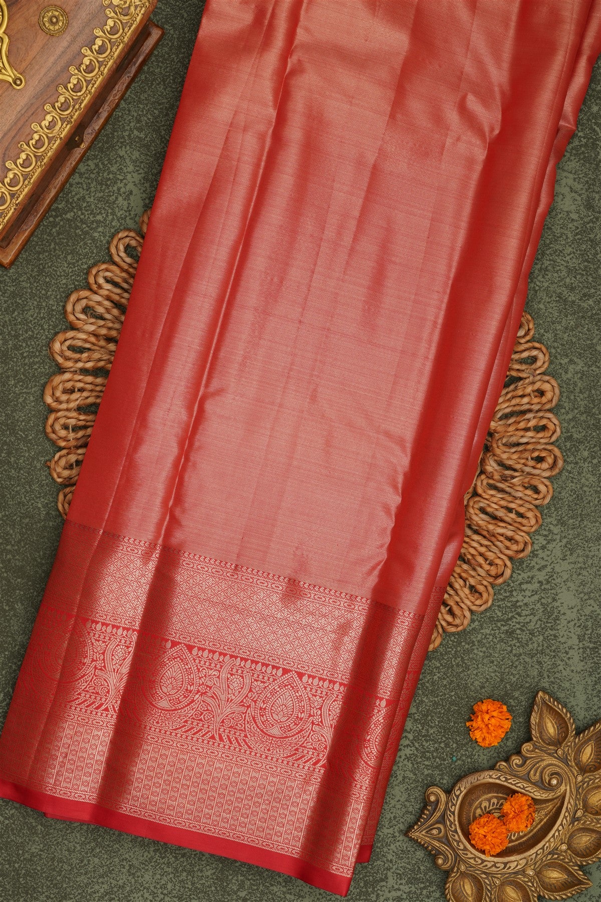 Semi Pattu Silk Blend Hf Zari Saree