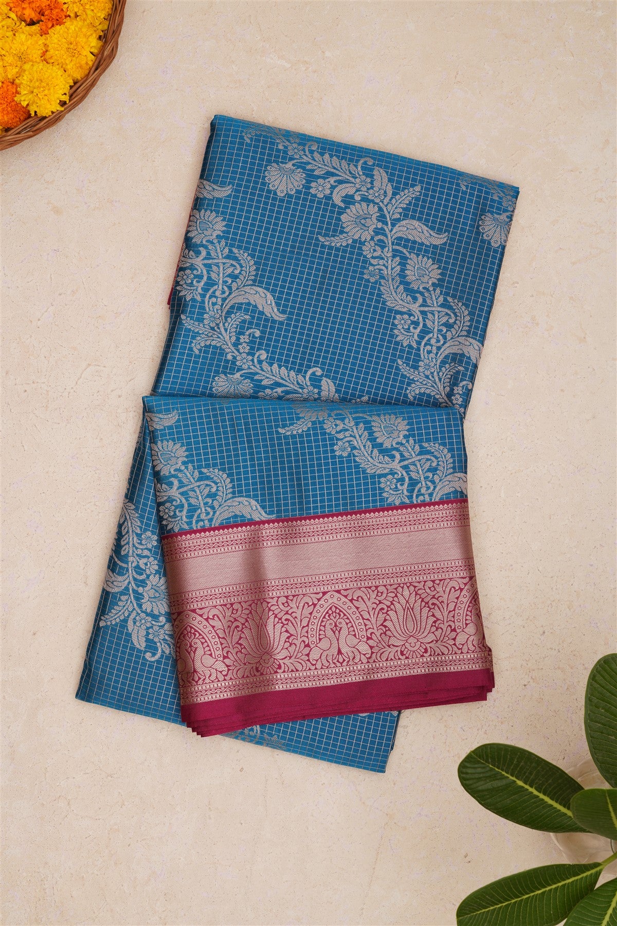 Banarasi Soft Silk Blue Saree