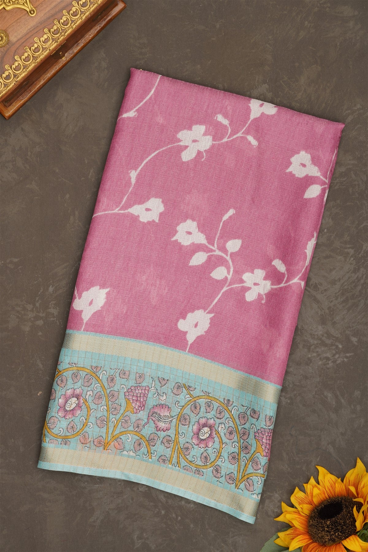 Fancy Jute Silk Light Purple Saree