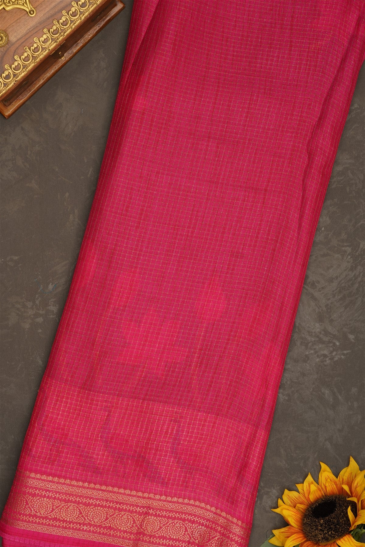 Fancy Georgette Dark Blue Saree