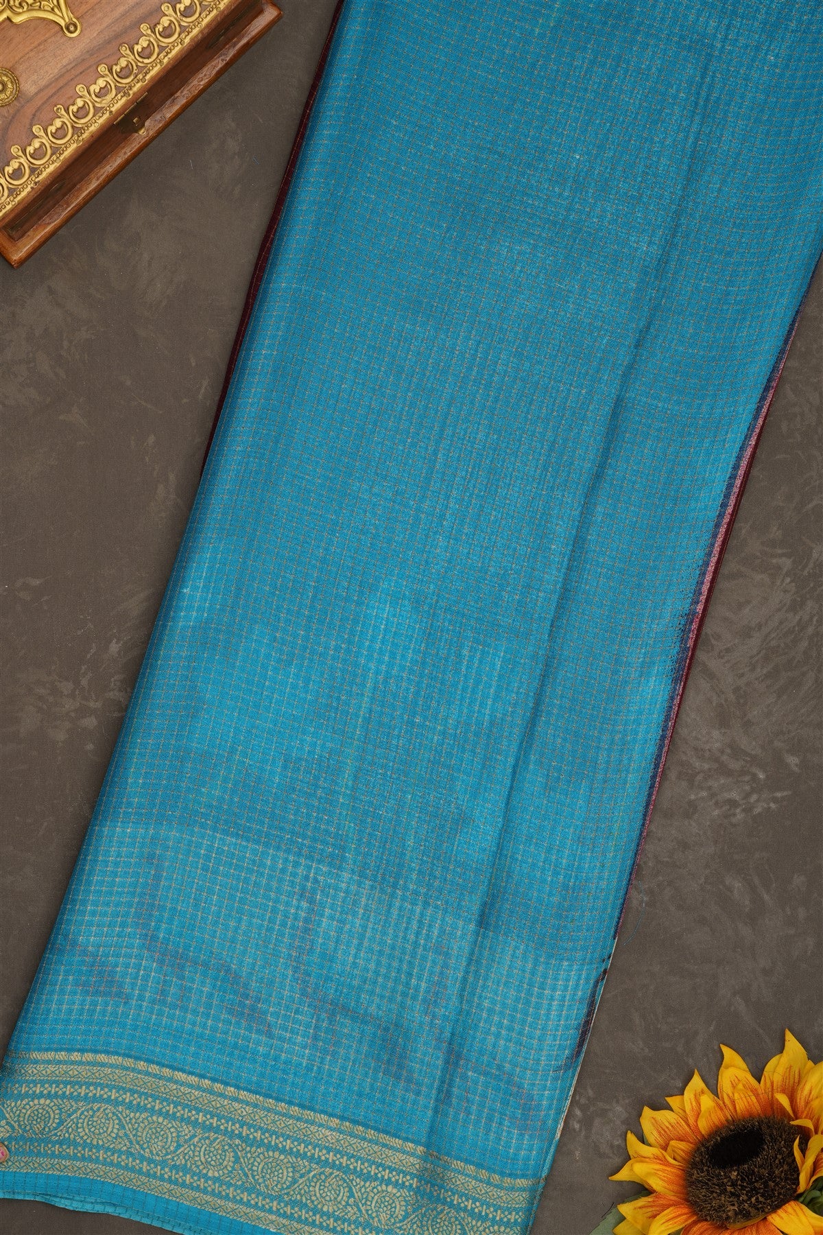 Fancy Georgette Dark Purple Saree