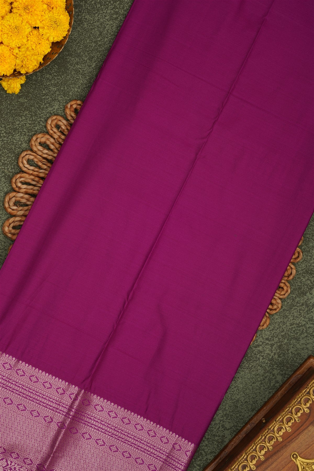 Semi Pattu Silk Blend Light Green Saree