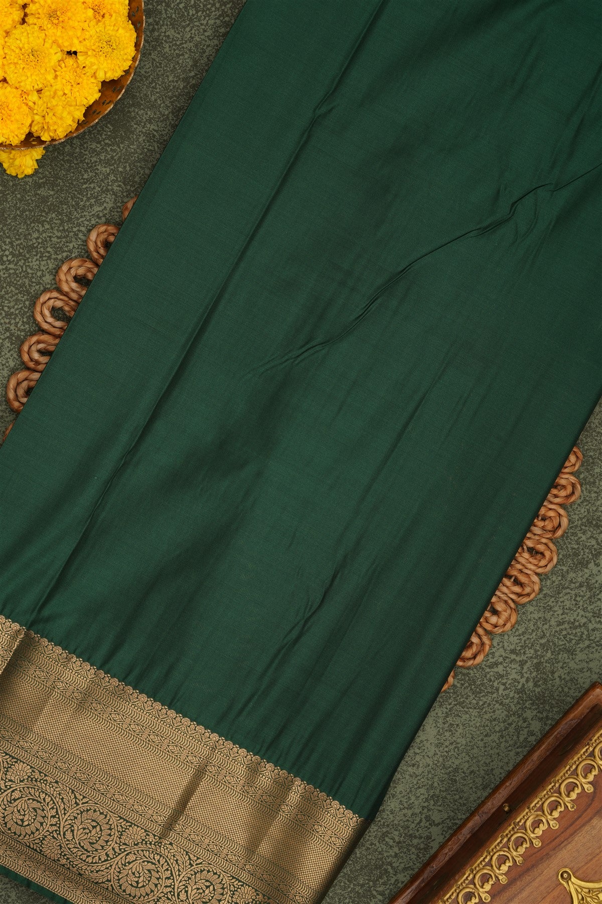 Semi Pattu Silk Blend Dual Shade Saree