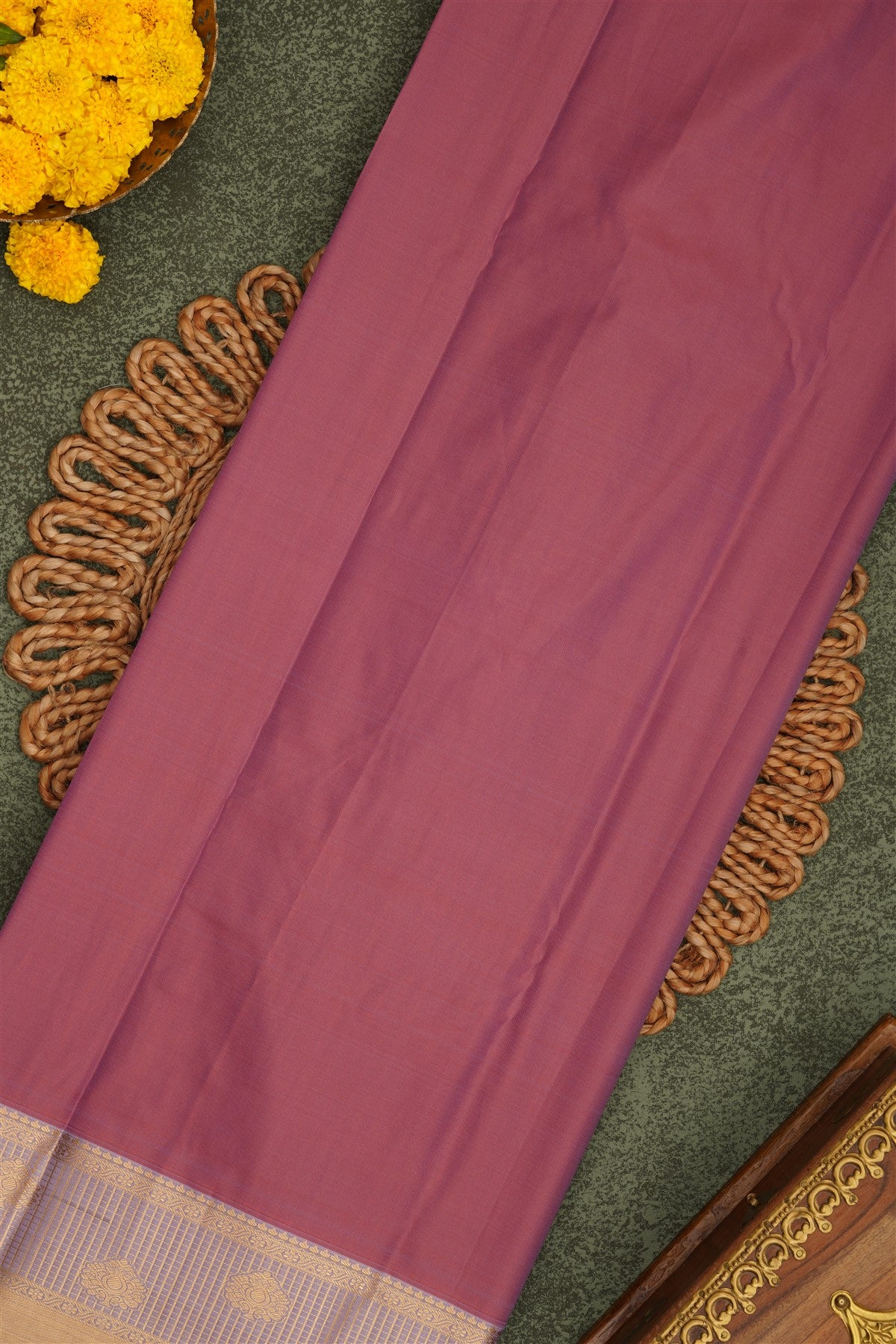 Semi Pattu Silk Blend Light Green Saree