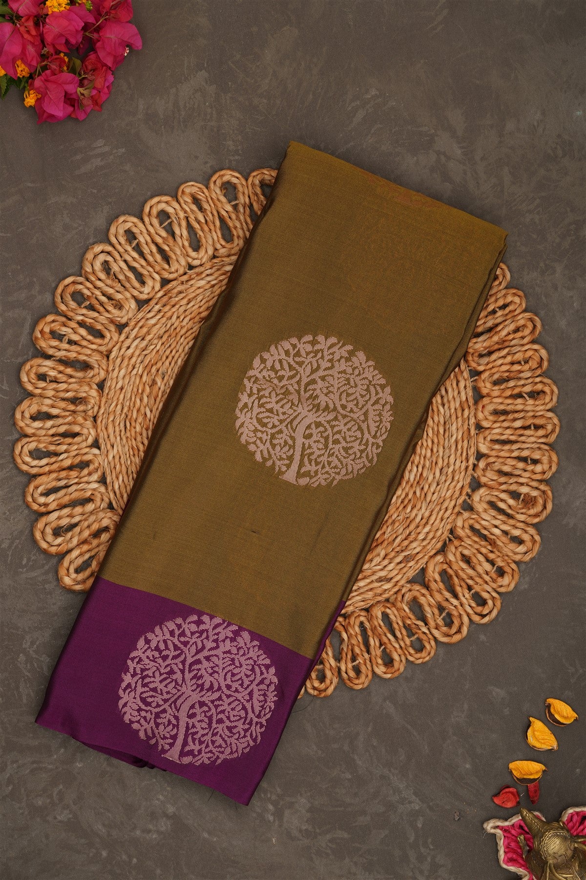 Semi Pattu Silk Light Green Saree