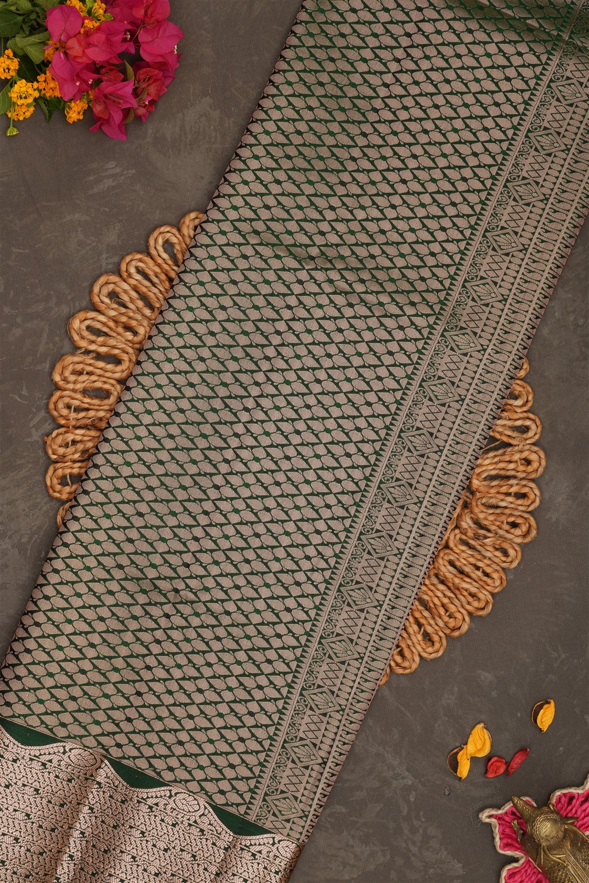Semi Pattu Silk Light Grey Saree