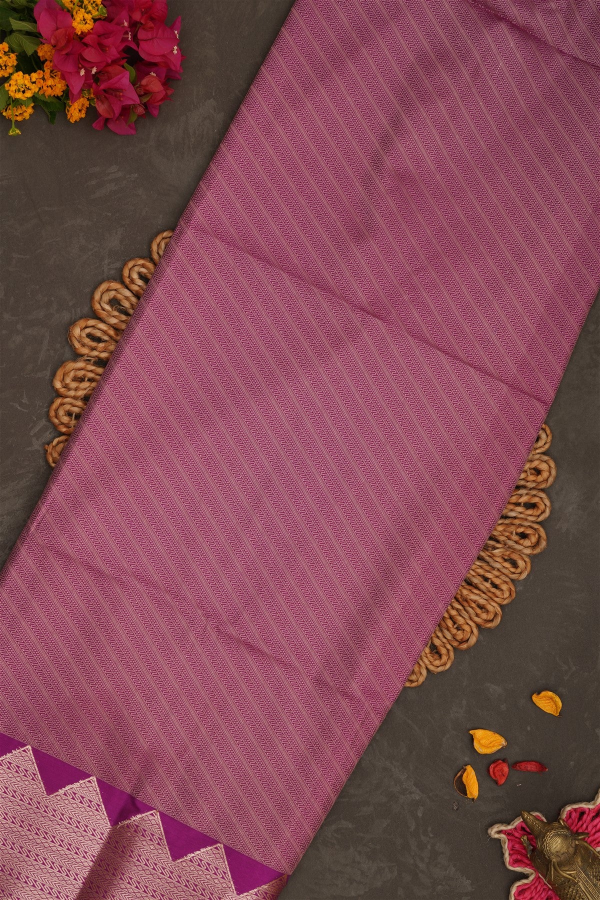 Semi Pattu Silk Yellow Saree