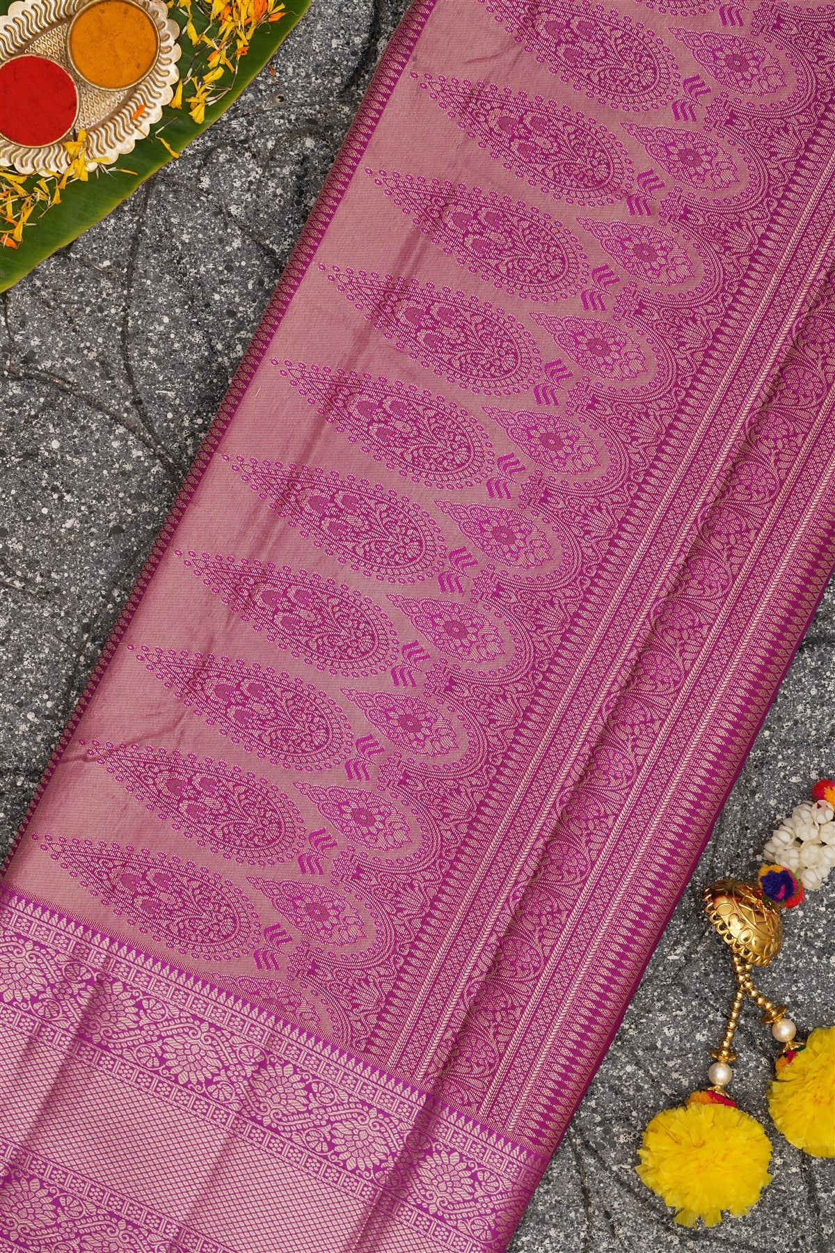Semi Kanchipuram Silk Sky Blue Saree