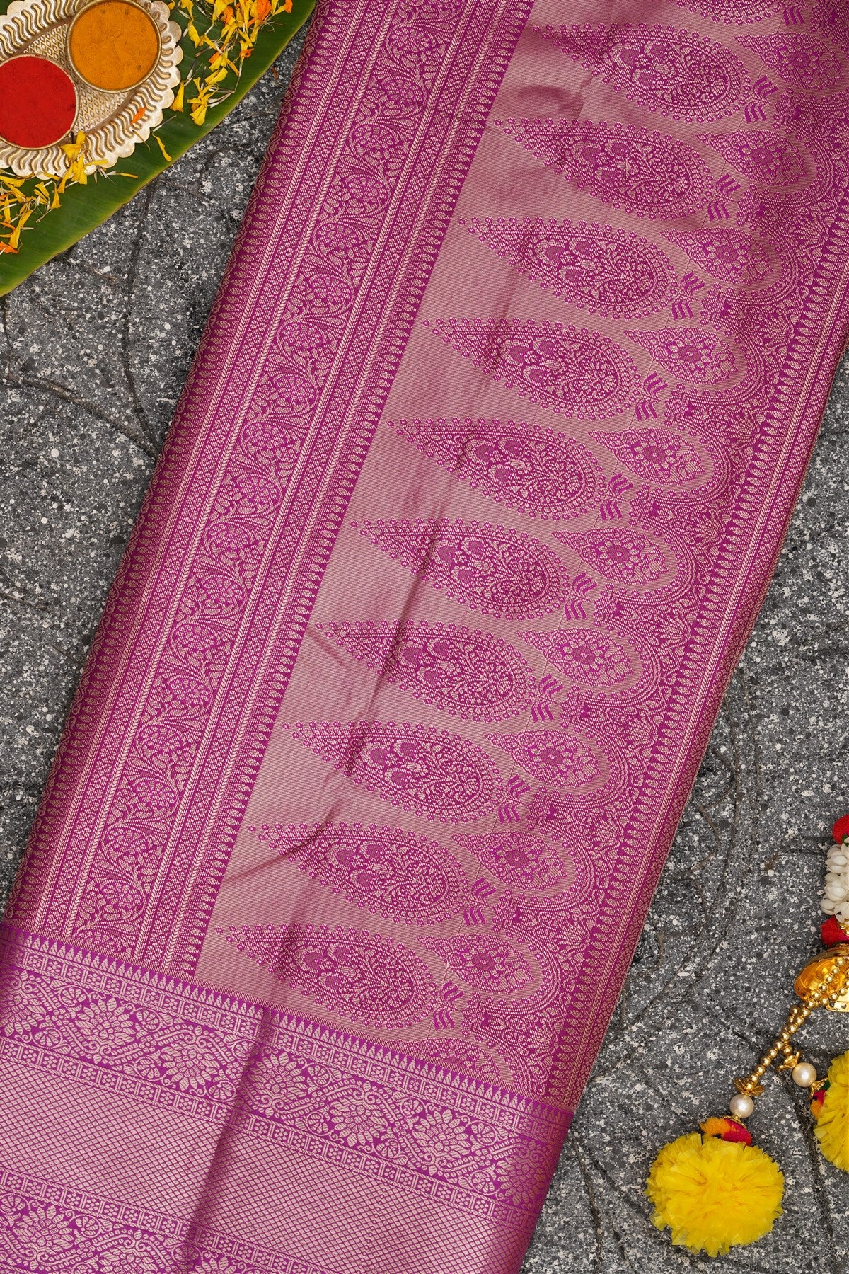 Semi Kanchipuram Silk Sea Green Saree