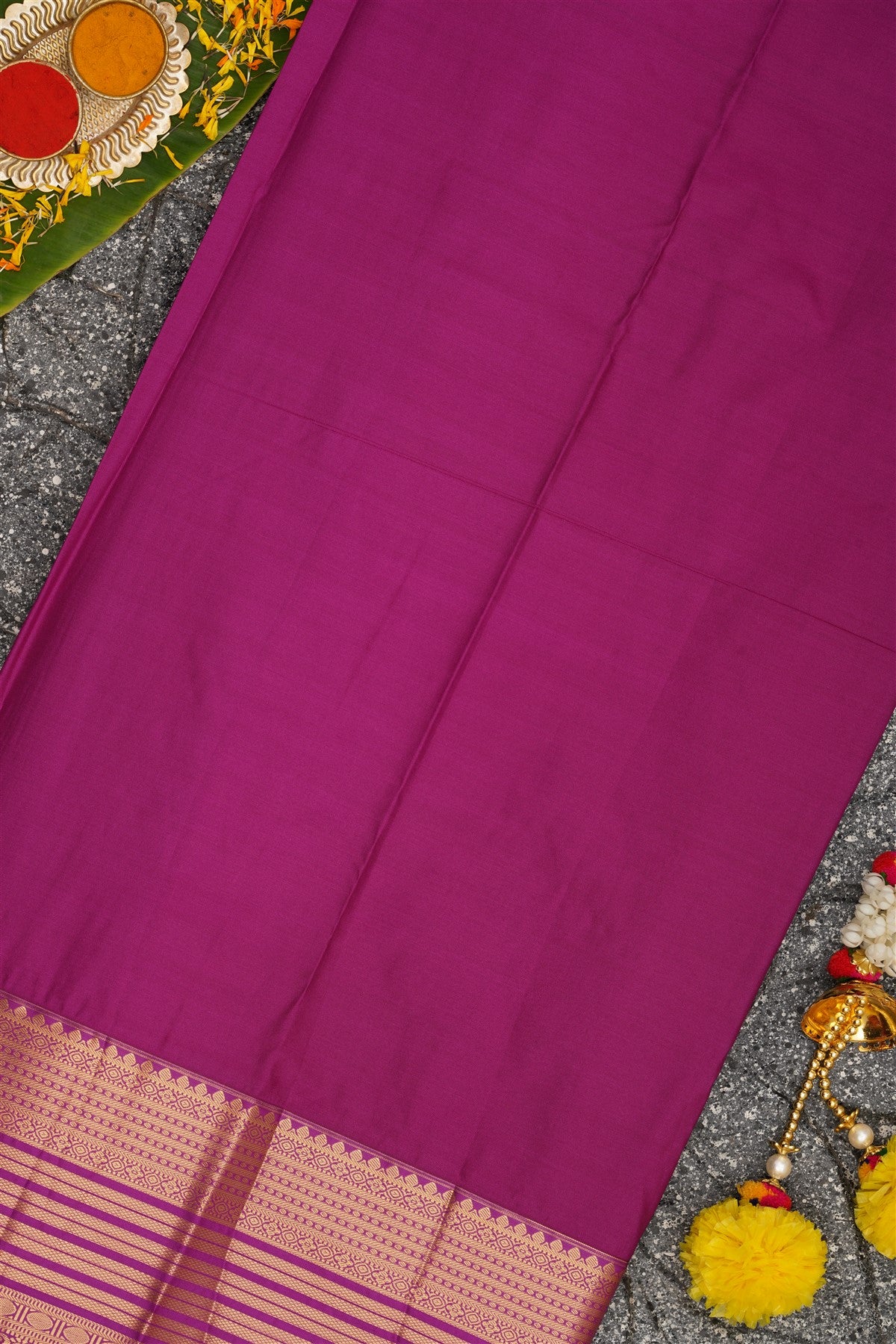 Semi Kanchipuram Silk Green Saree