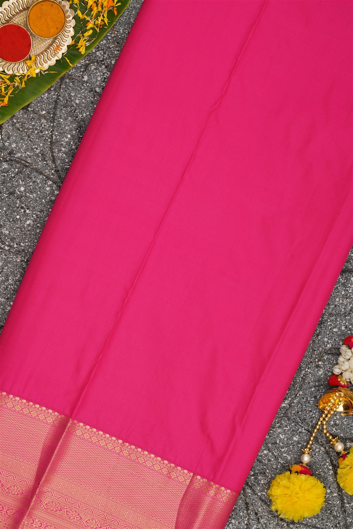 Semi Kanchipuram Silk Navy Blue Saree