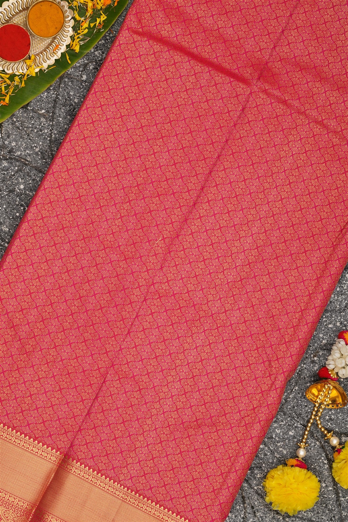 Semi Kanchipuram Silk Sandle Saree