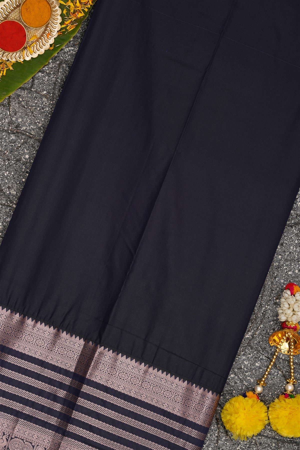 Semi Kanchipuram Silk Green Saree