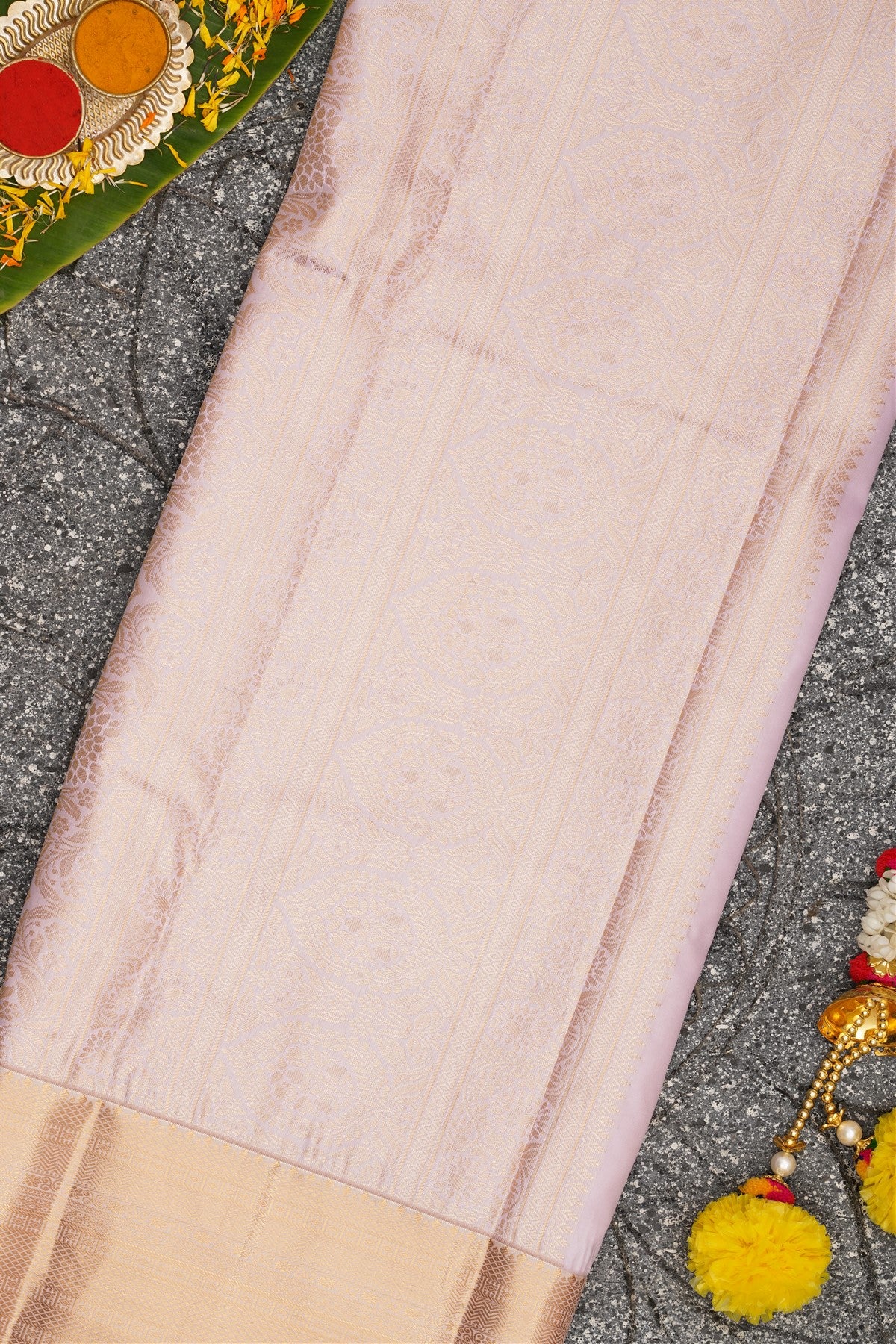 Semi Kanchipuram Silk Red Saree