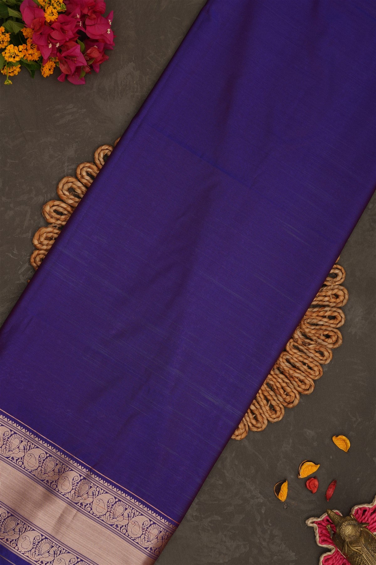 Semi Pattu Silk Blend Pink Saree