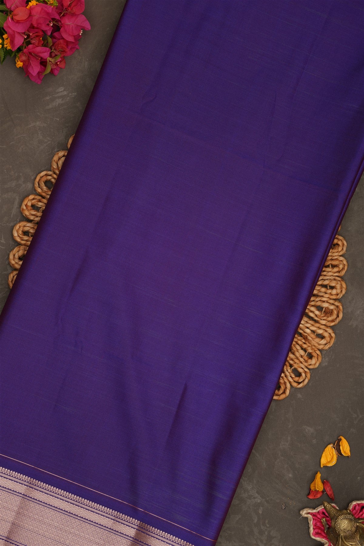 Semi Pattu Silk Blend Light Maroon Saree