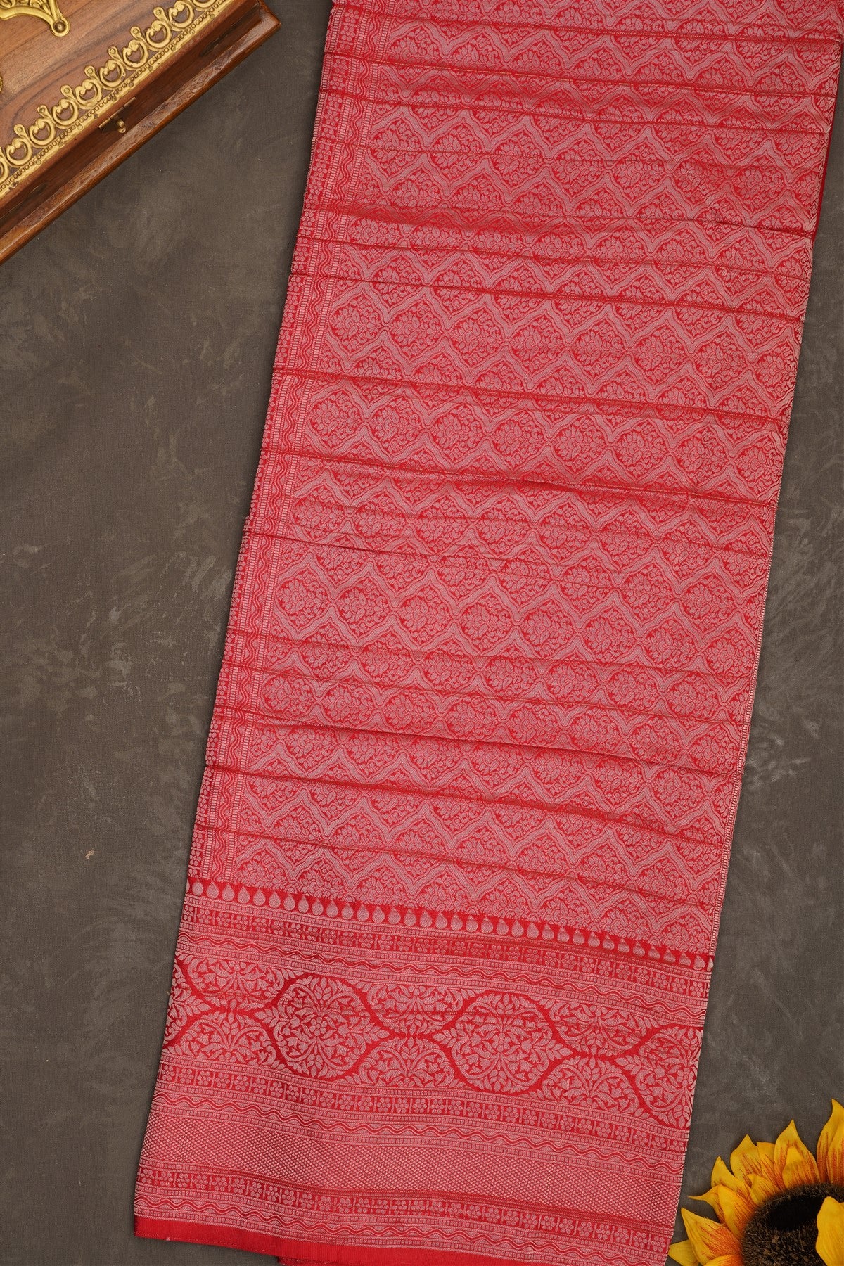 Banarasi Georgette Pink Saree
