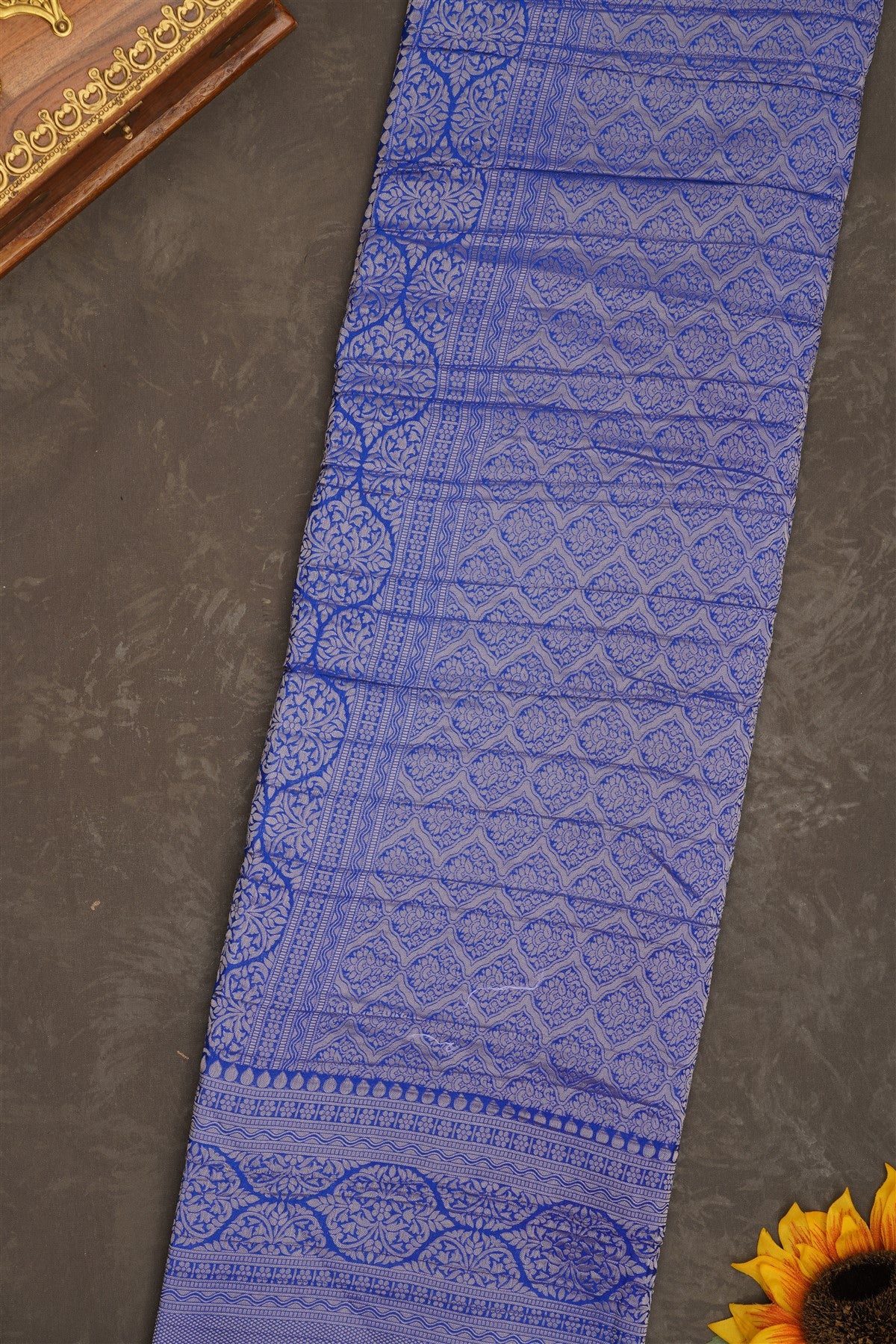 Banarasi Georgette Teal Saree