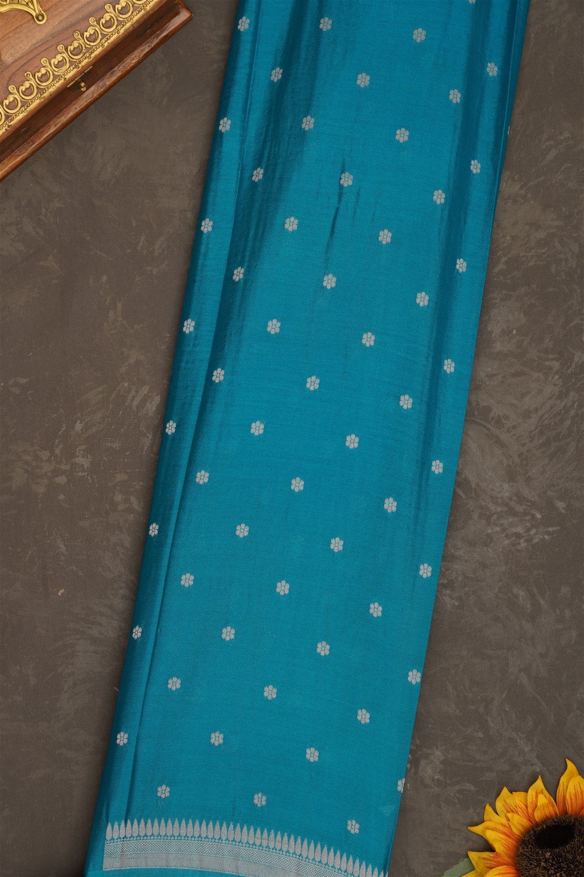Banarasi Georgette Dark Blue Saree