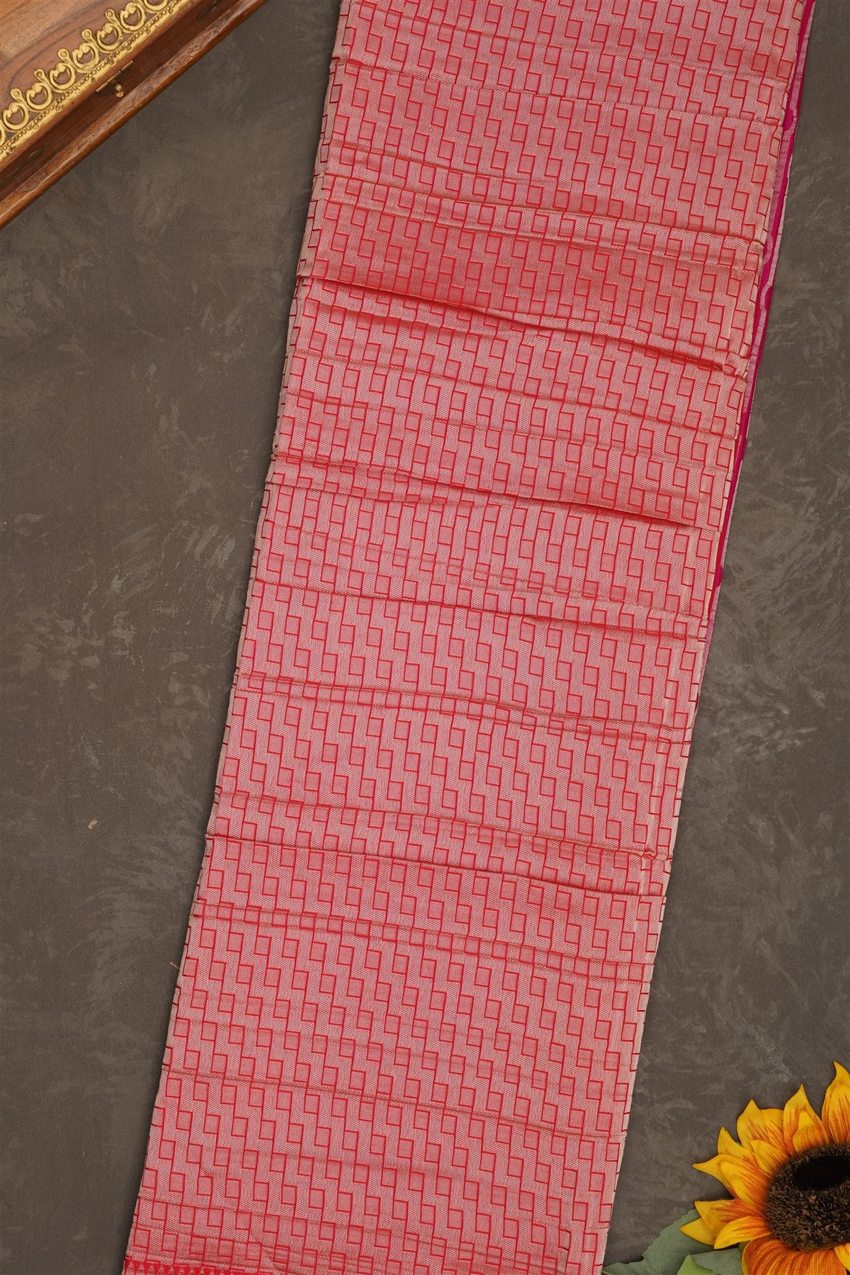 Banarasi Georgette Pink Saree