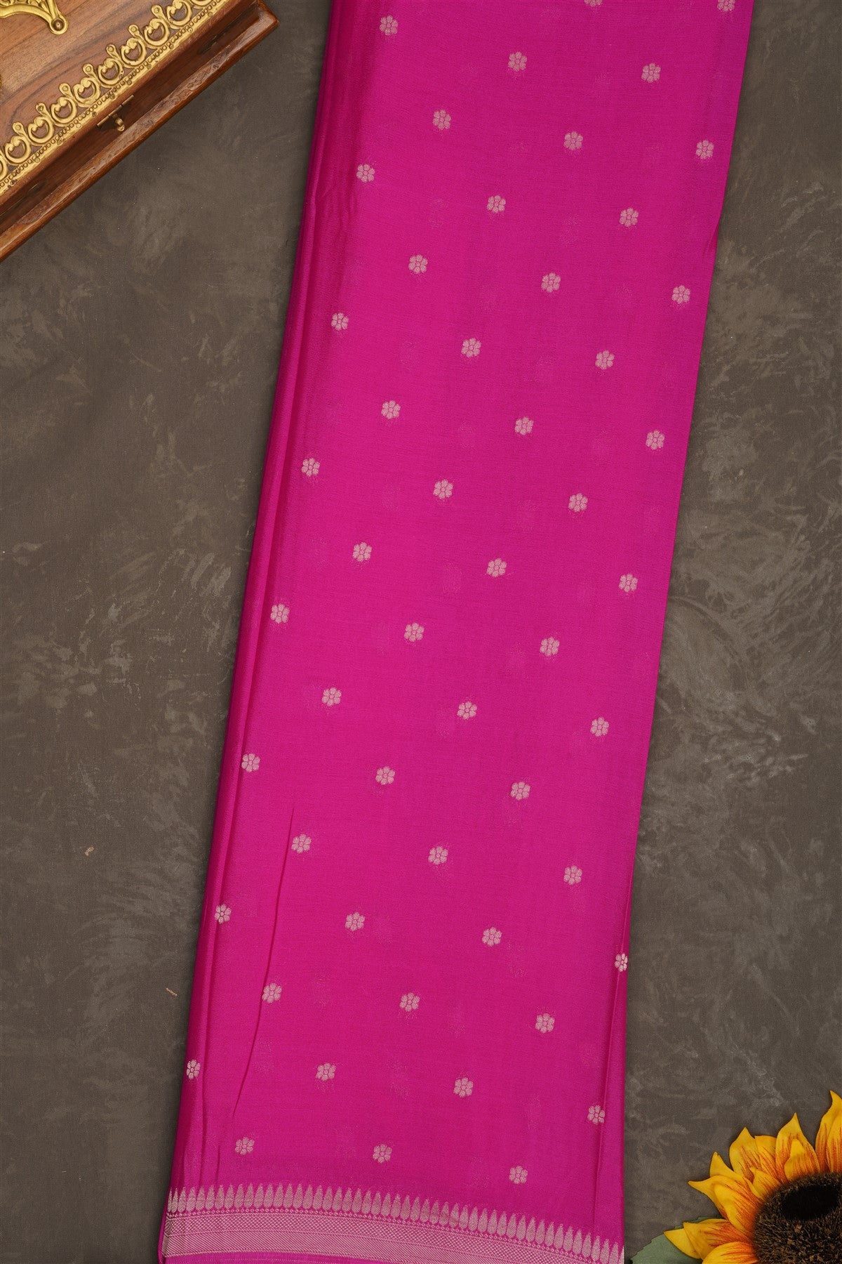 Banarasi Georgette Purple Saree