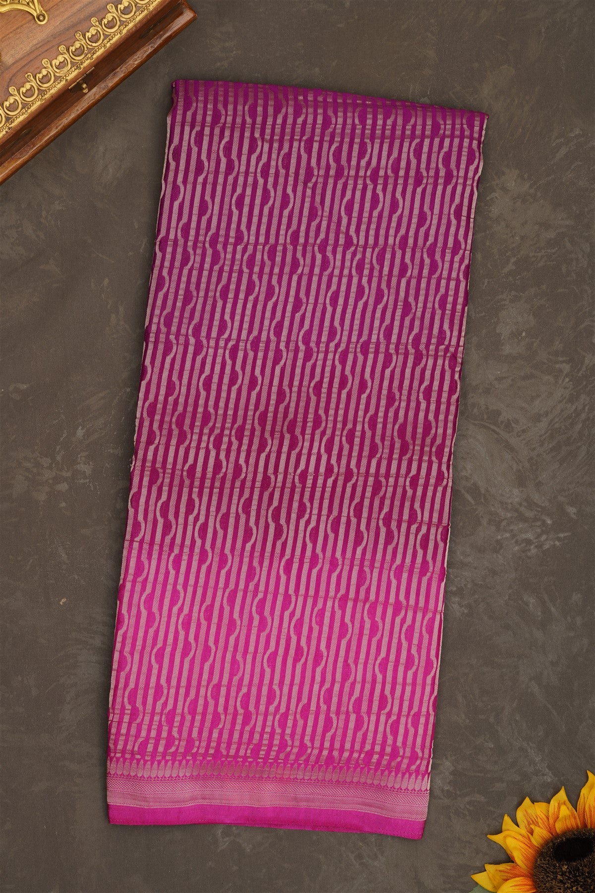 Banarasi Georgette Purple Saree