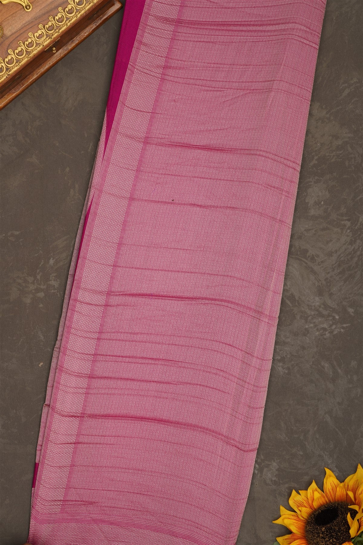 Banarasi Georgette Dark Purple Saree