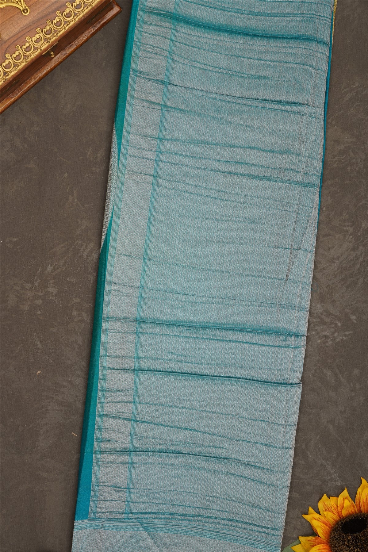 Banarasi Georgette Olive Green Saree