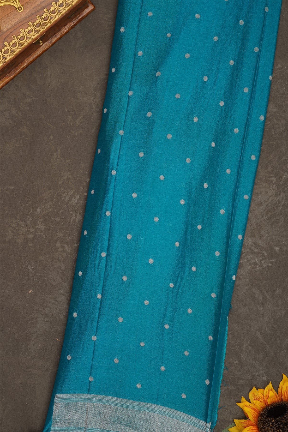 Banarasi Georgette Olive Green Saree