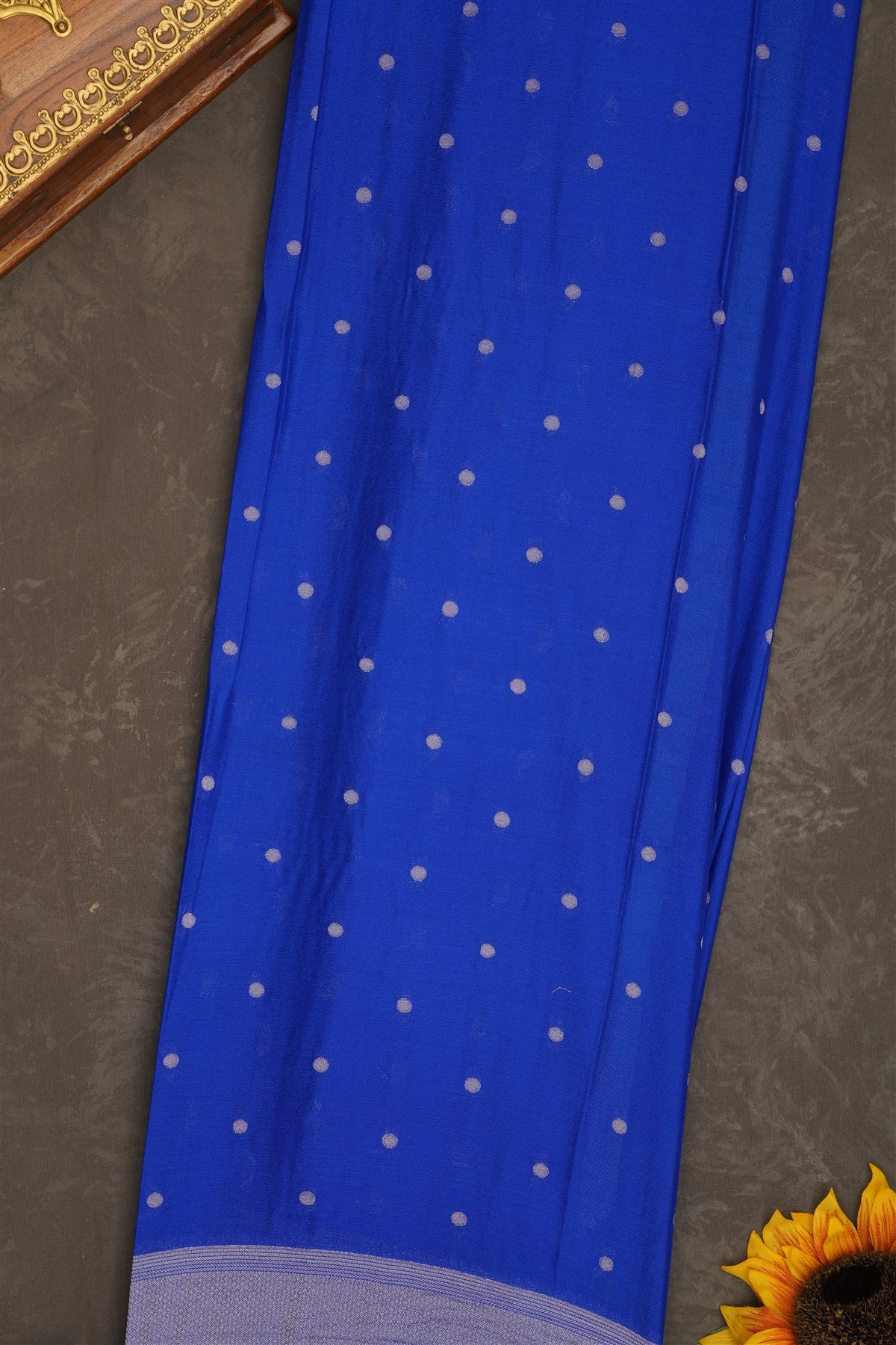 Banarasi Georgette Teal Saree