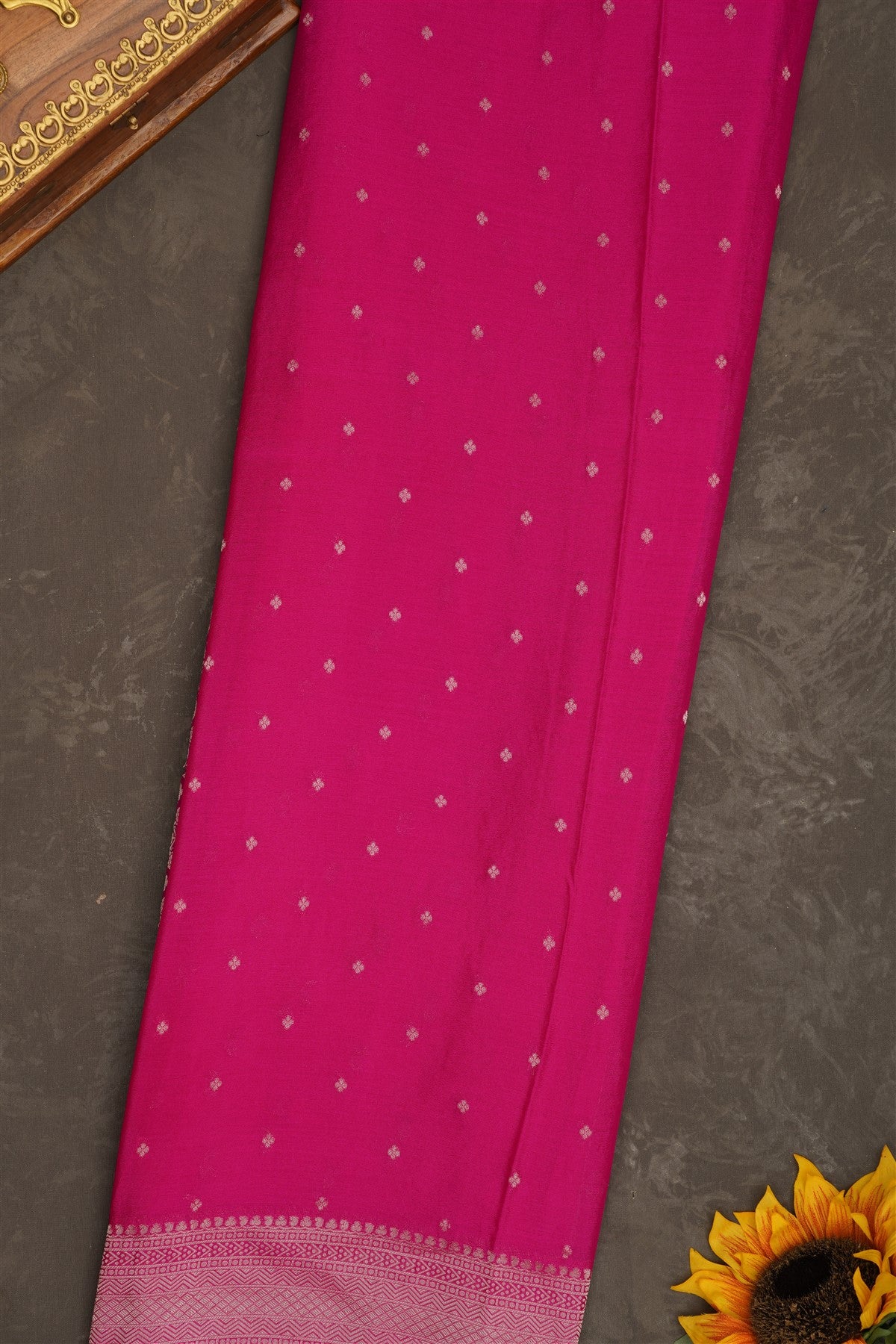 Banarasi Georgette Dark Purple Saree