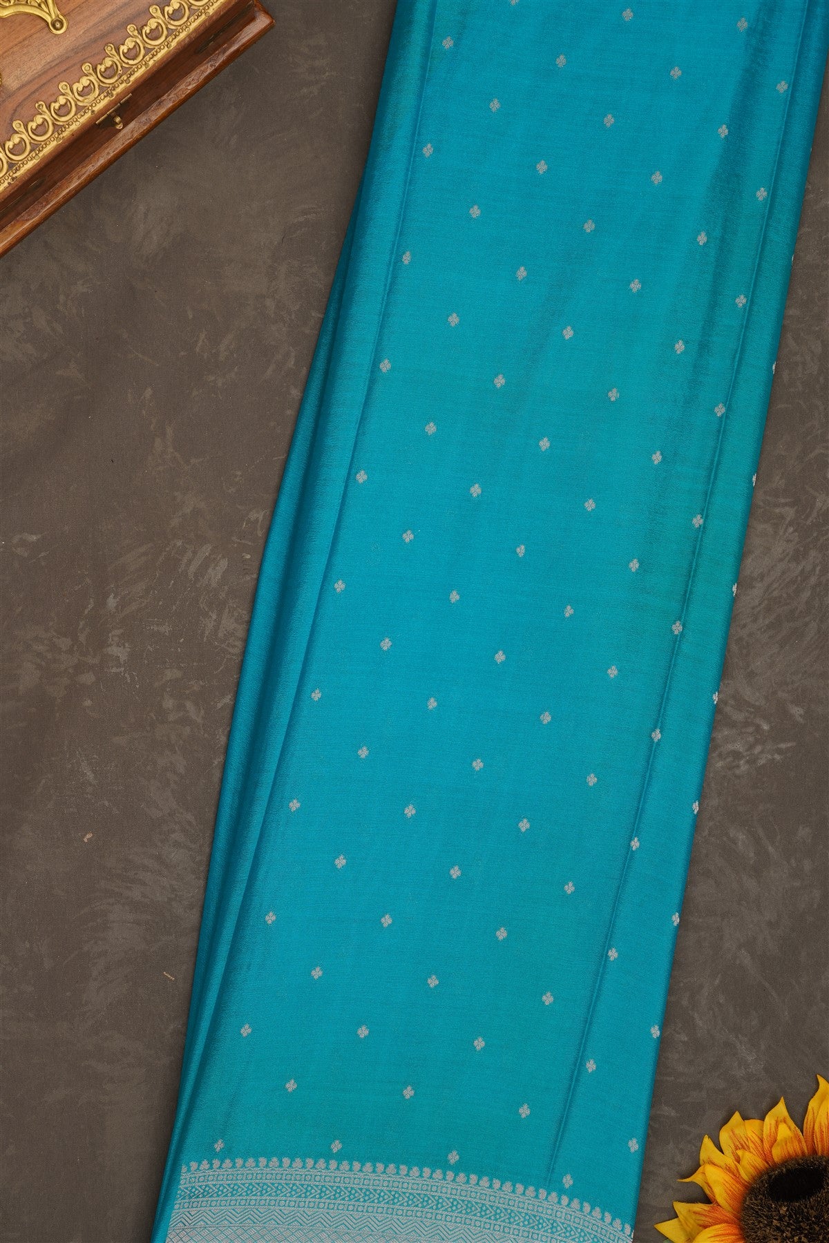 Banarasi Georgette Olive Green Saree