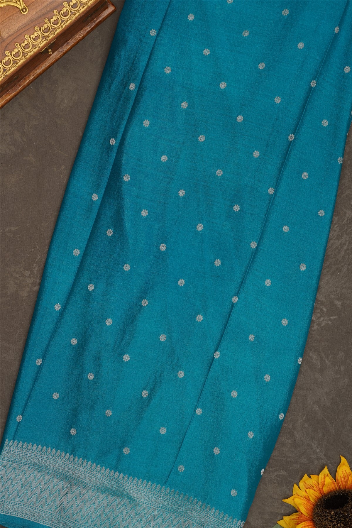 Banarasi Georgette Dark Blue Saree