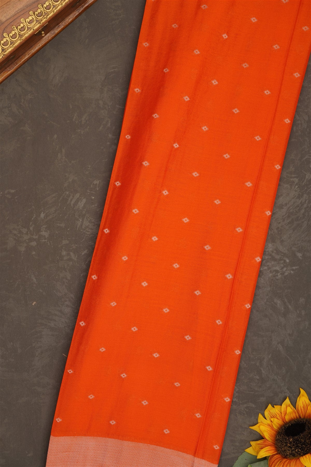 Banarasi Georgette Brown Saree