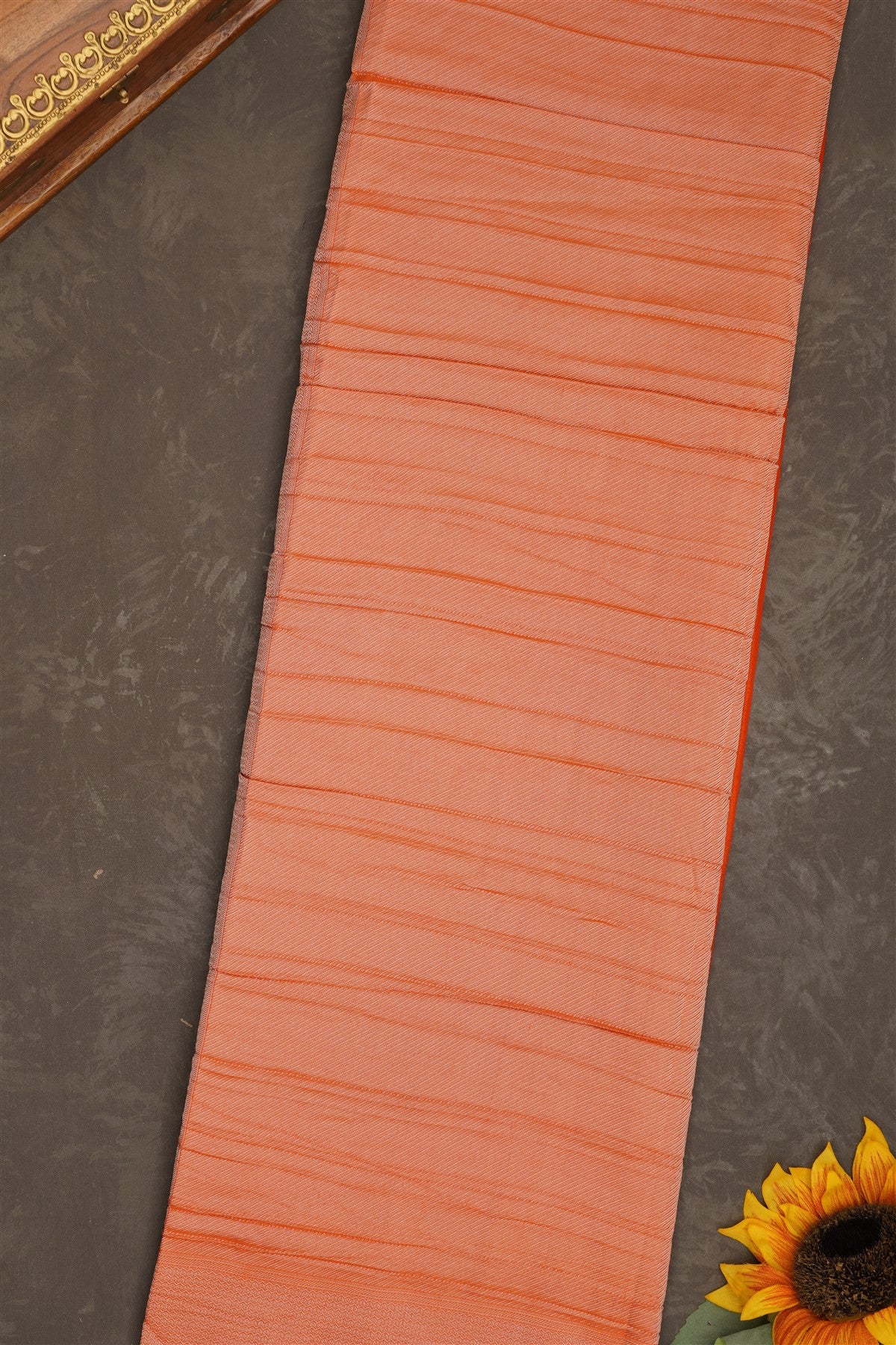 Banarasi Georgette Brown Saree