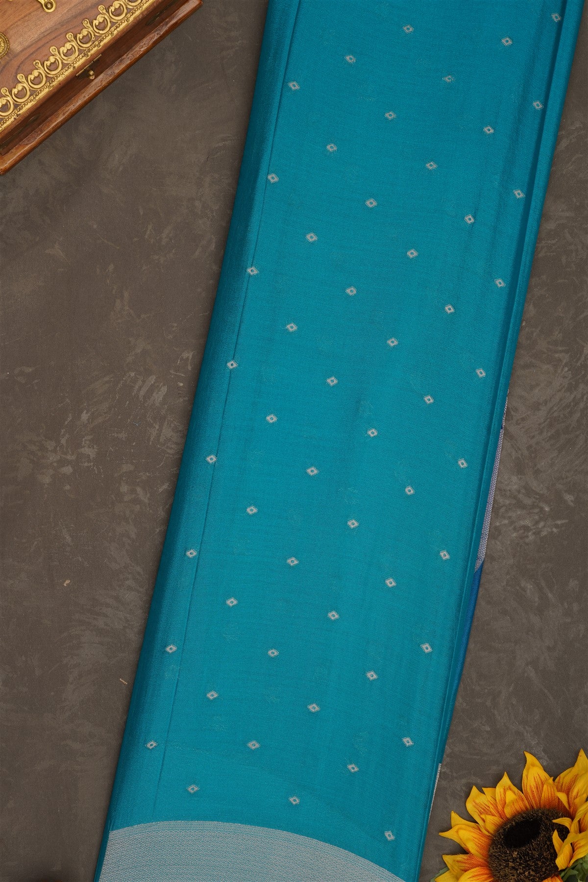 Banarasi Georgette Dark Blue Saree