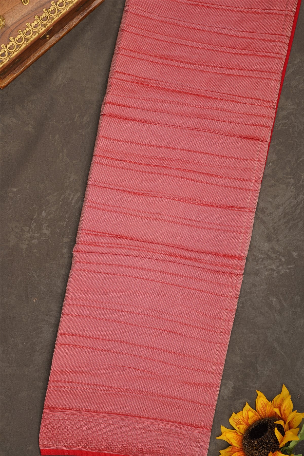 Banarasi Georgette Orange Saree