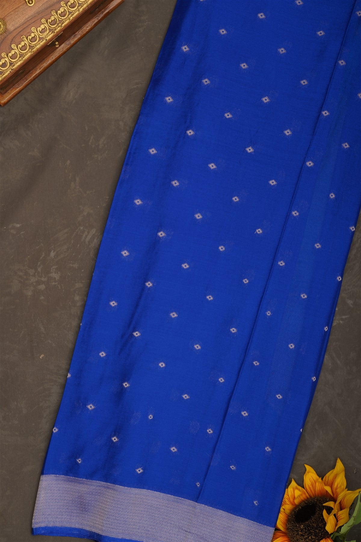 Banarasi Georgette Teal Saree