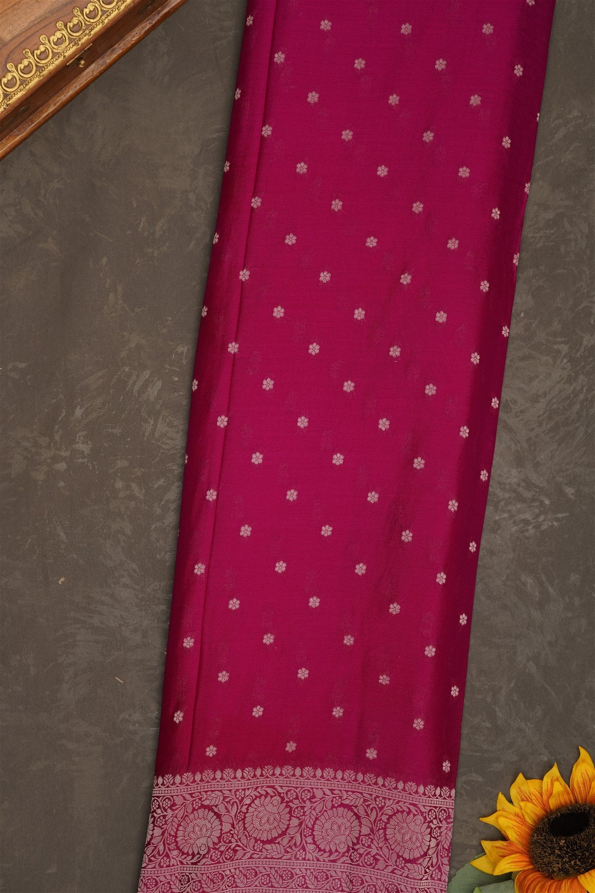 Banarasi Georgette Pink Saree