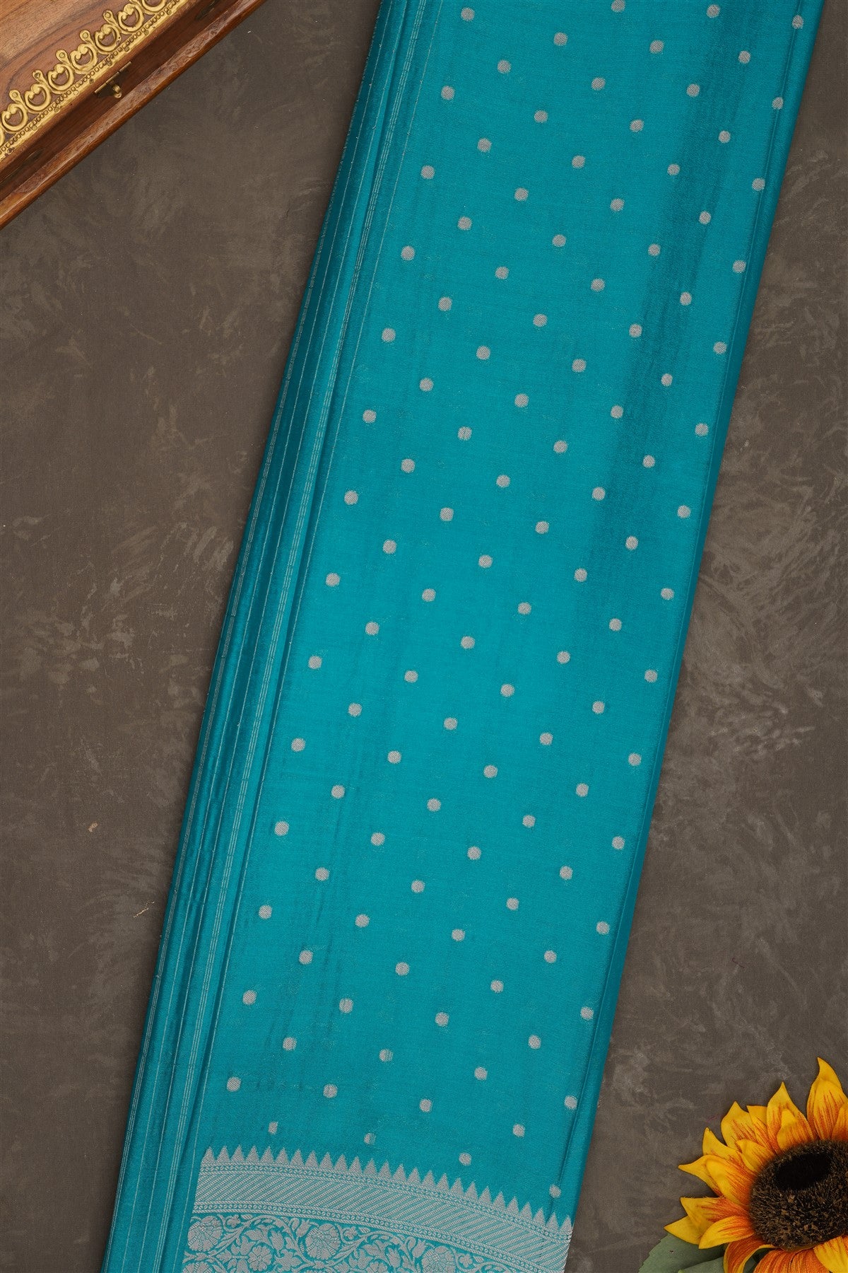 Banarasi Georgette Dark Blue Saree