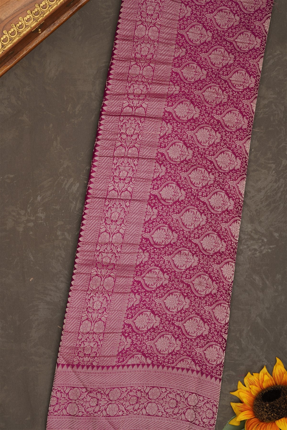Banarasi Georgette Pink Saree