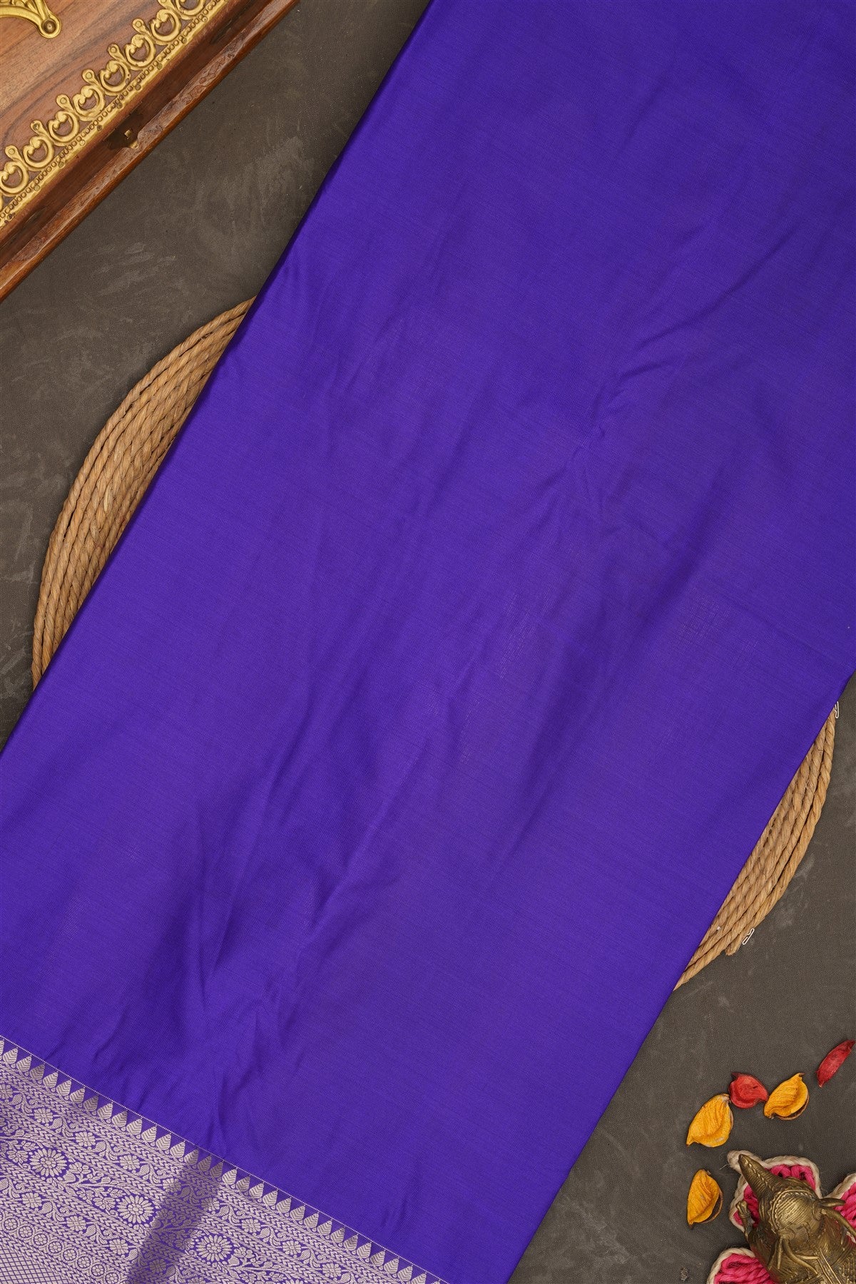Semi Kanchipuram Silk Light Pink Saree