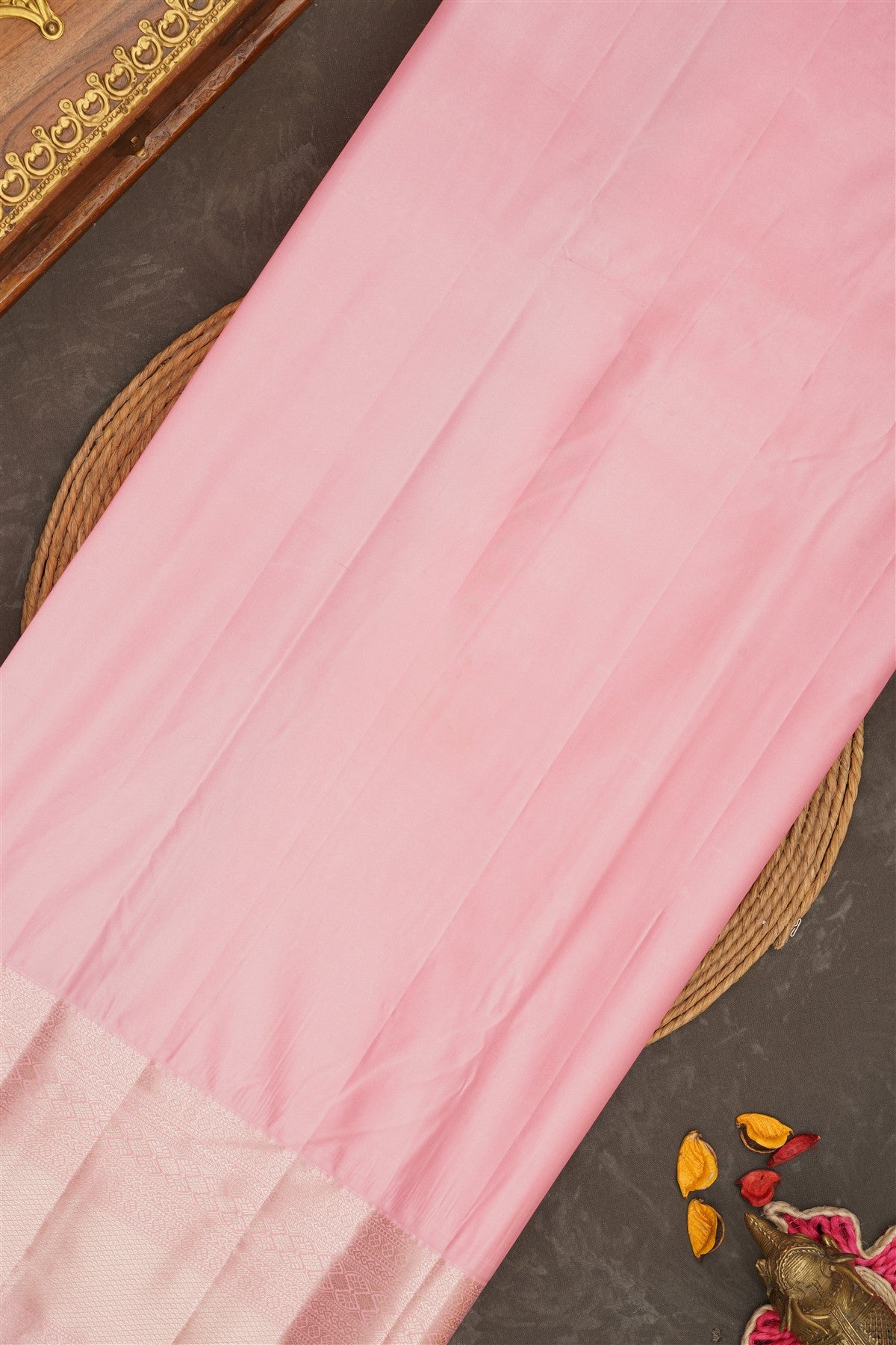 Semi Kanchipuram Silk Magenta Saree
