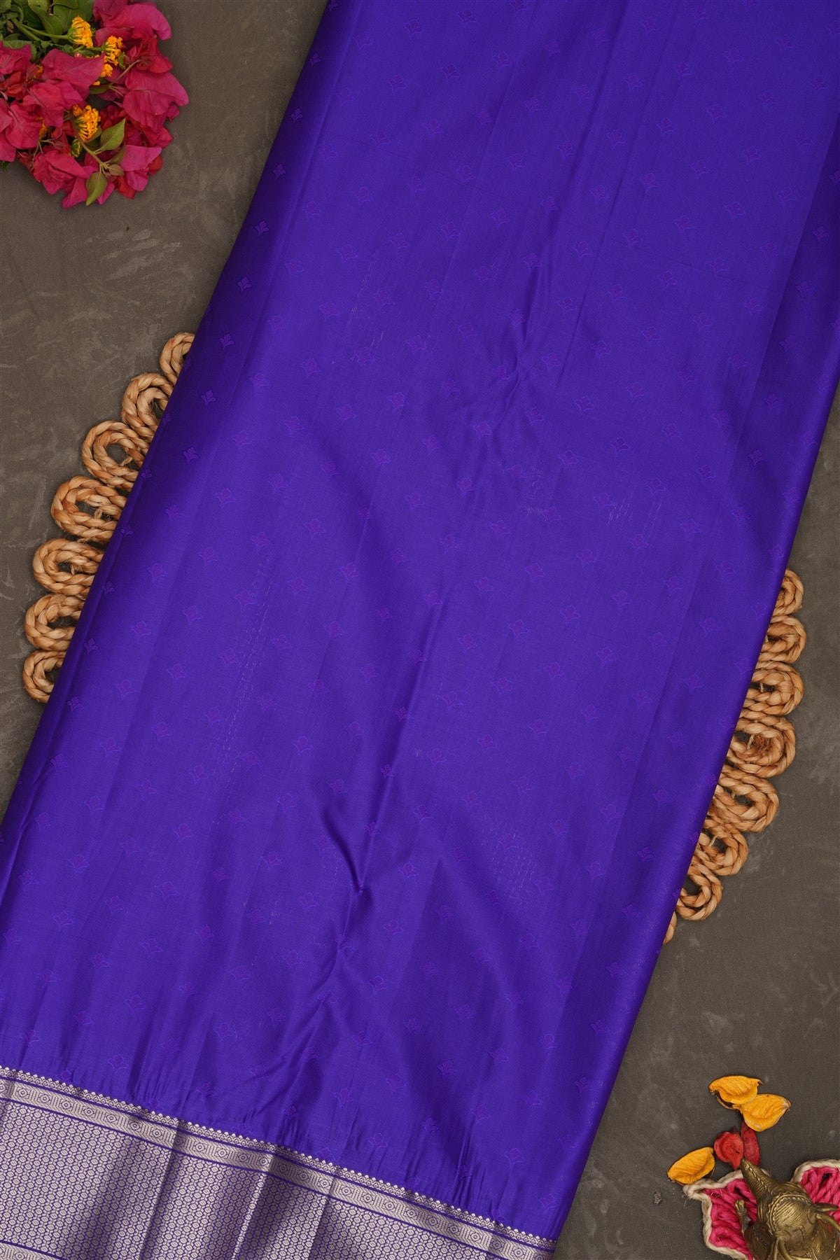 Semi Kanchipuram Silk Blue Saree