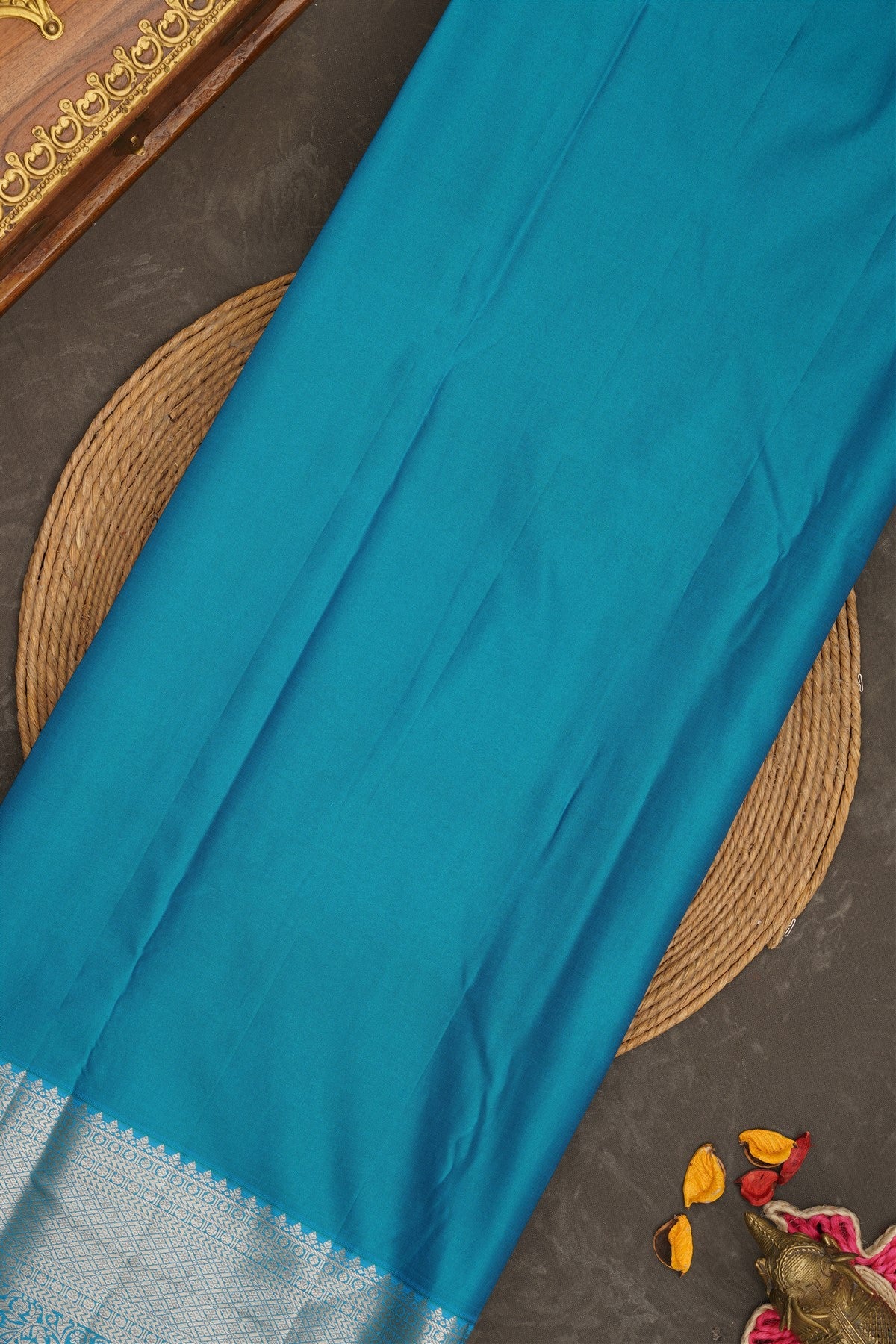Semi Kanchipuram Silk Dark Meganta Saree