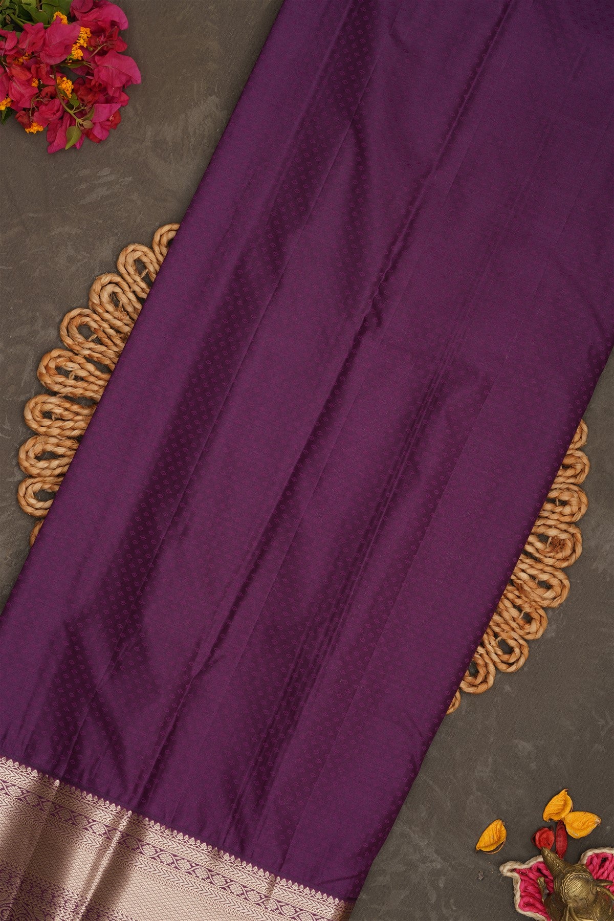Semi Kanchipuram Silk Peach Saree