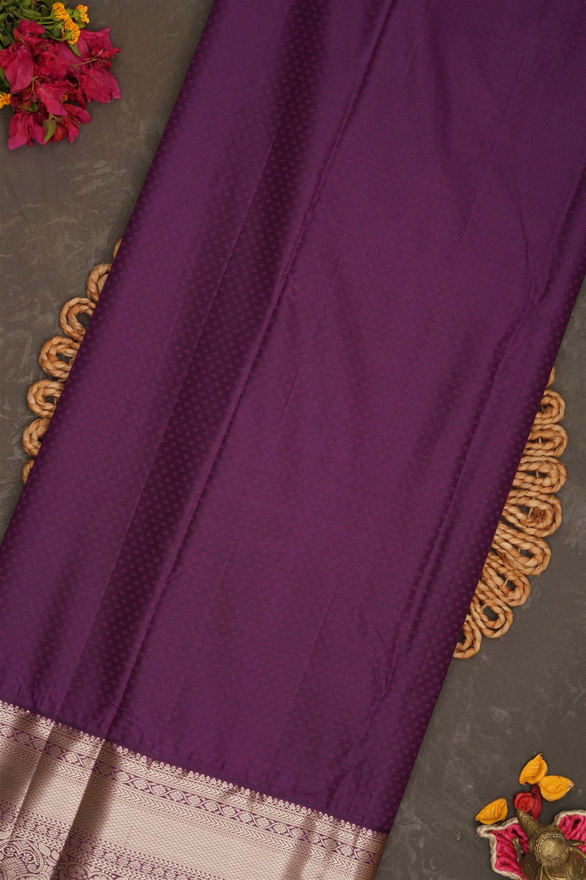 Semi Kanchipuram Silk Pink Saree