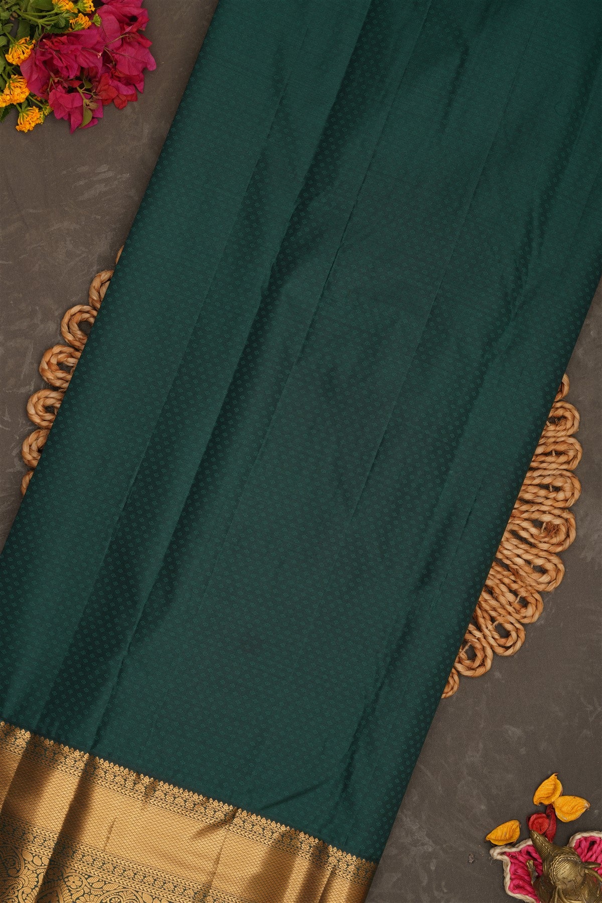 Semi Kanchipuram Silk Pink Saree