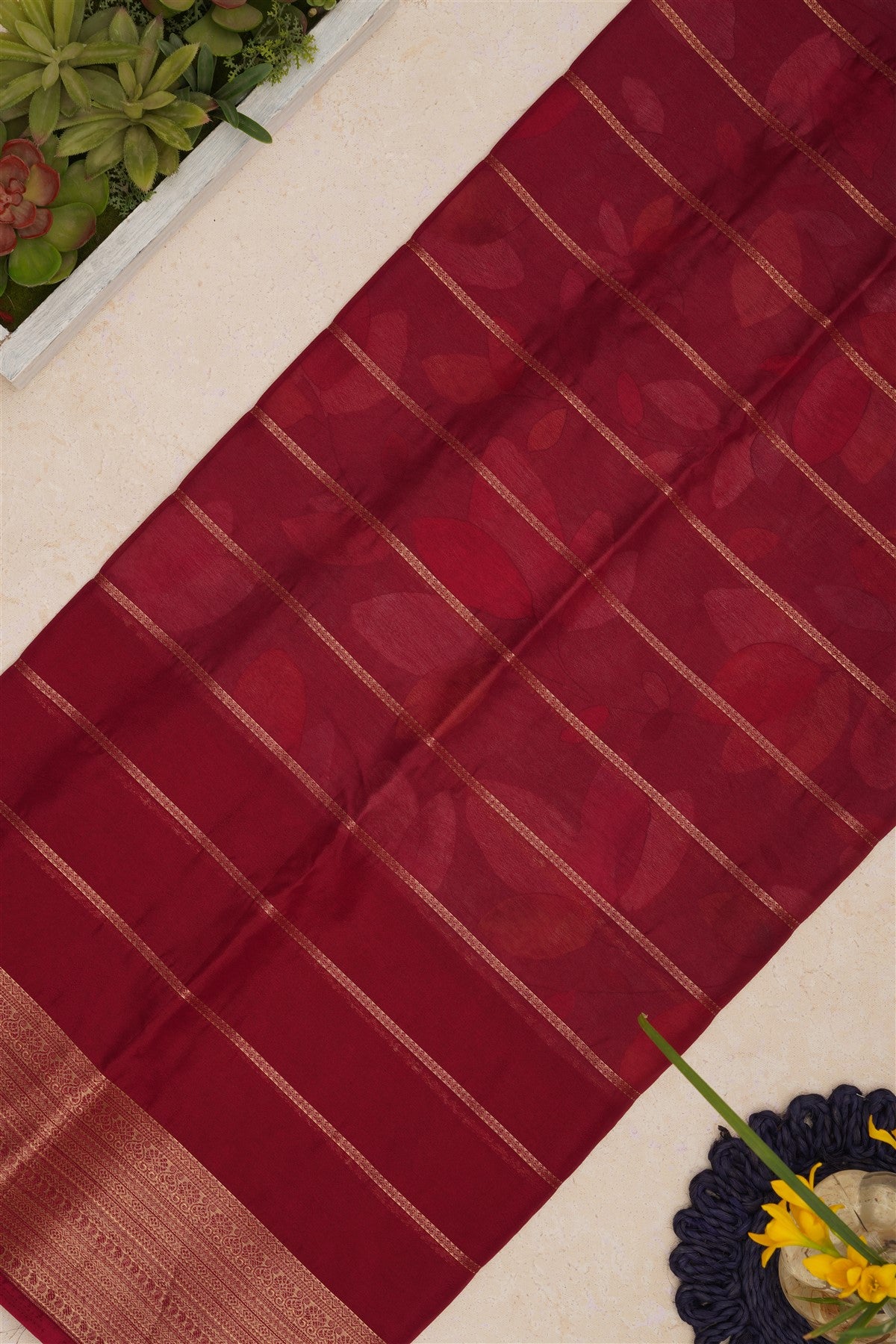 Mysore Silk Grey Saree