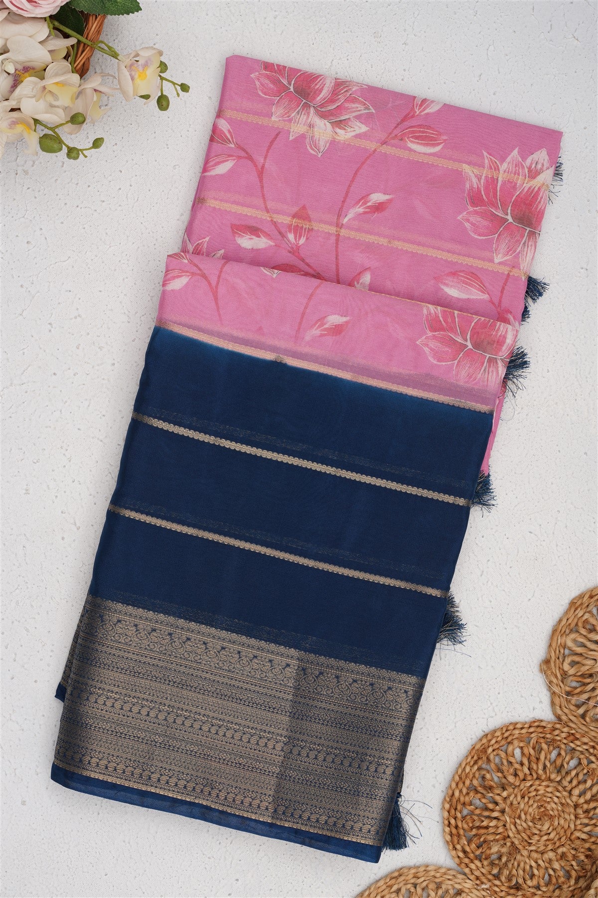 Mysore Silk Light Purple Saree